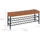 Relaxdays Schuhbank 100 x 50 x 30 cm braun / braun