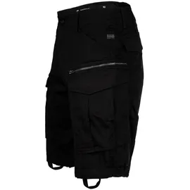 G-Star Cargoshorts Rovic Zip Relaxed 1/2 , kurz, Premium Mico Stretch, einfarbig Schwarz 31W