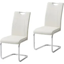 Hti-Living Schwingstuhl KellyC Kunstleder beige 2er Set