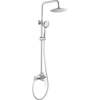 Dusch-Set in Silber SAGRA Duschsäule Regendusche Komplettes Duschsystem