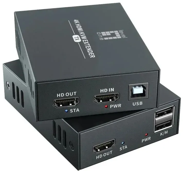 LevelOne HVE-8111 Audio-/Video-Leistungsverstärker AV-Sender & -Empfänger Schwarz