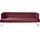 K+W Komfort & Wohnen »Creso«, im modernen Chesterfield-Look, Füße in Edelstahl-Optik rubin, 62440660-0 B/H/T: 202 cm x 83 cm x 67 cm