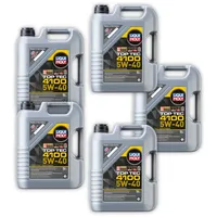 5x 5L LIQUI MOLY 3701 Motoröl Top Tec 4100 5W-40 Motorenöl Leichtlauf Motor Öl