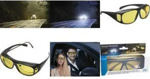 Preisvergleich Produktbild WEDO Überzieh-Nachtsichtbrille für Autofahrer mit Brille polarisierende Brillengläser reduzieren Blendungen durch