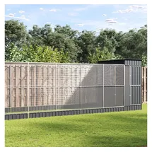 vidaXL Voliere mit Erweiterung 830 x 203 x 216 cm silber
