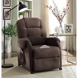 Atlantic Home Collection Relaxsessel »Tobi«, mit Relaxfunktion, Federkern & Aufbewahrungstasche braun