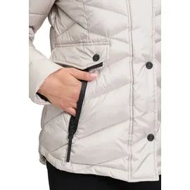 GIL BRET Steppjacke mit abnehmbarer Kapuze in Grau beige | Gr.: 40