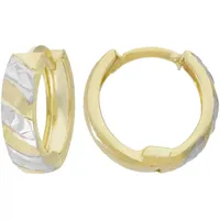 Firetti Paar Creolen »Schmuck Geschenk Gold 375 Ohrschmuck Ohrringe bicolor«,