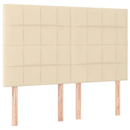vidaXL Boxspringbett 140 x 200 cm Creme