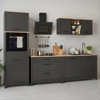 Interlink Küchenzeile Veneto 300 cm grau