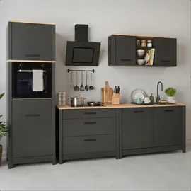 Interlink Küchenzeile Veneto 300 cm grau