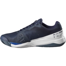 Wilson Rush Pro 4.0 Clay Sneaker, Navy Blazer/White/Lapis Blue, 44 2/3 EU