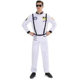 EraSpooky Herren Astronaut Raumfahrer Kostüm Faschingskostüme Cosplay Halloween Party Karneval Fastnacht Kleidung für Erwachsene