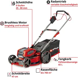 Einhell Akku-Rasenmäher GP-CM 36/47 S Li BL 