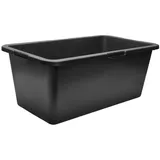 Garronda Mörtelkasten Rechteckig Mörtelkübel Kunststoffwanne stabile Maurerkübel GD-0169, (1-tlg., 1), Mischen von Beton, Mörtel, Gips, Kleber, Sand, Erde, Wasser, Schutt schwarz 41 cm x 71 cm x 28 cm