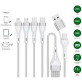 4smarts USB-C auf USB-A 1,2 m Weiß
