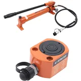 WSIKGHU Werkstattpresse 20T Hydraulikzylinder mit Pumpe Hydraulik Handpumpe+Hydraulische Hubstütze Mehrstufiger Wagenheber Für beengte Platzverhältnisse und Autoreparaturen