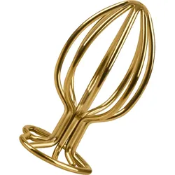 Metall-Analplug - Größe L, 8 cm, gold