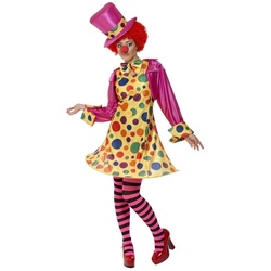 Smiffys Kostüm Dotty Clown, Dieses Clownskostüm ist voll auf den Punkt! gelb XL
