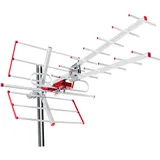 Maclean Brackets Maclean MCTV-855A Außenantenne TV Antenne Dachantenne DVB-T DVB-T2 Full HD max 100dBμV UHF/VHF LTE Filter (Aktive)