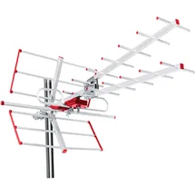 Maclean Brackets Maclean MCTV-855A Außenantenne TV Antenne Dachantenne DVB-T DVB-T2 Full HD max 100dBμV UHF/VHF LTE Filter (Aktive)