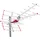 Maclean Brackets Maclean MCTV-855A Außenantenne TV Antenne Dachantenne DVB-T DVB-T2 Full HD max 100dBμV UHF/VHF LTE Filter (Aktive)