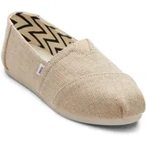 TOMS Damen Alpargata Heritage Canvas Flacher Slipper, Natürlich Ungefärbt, 38.5 EU