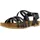 Cosmos Comfort Bequeme Sandalen für Damen, schwarz, 44 EU