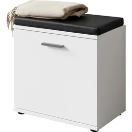 byLIVING Sitzbank Jakob schwarz/weiß 48,5 x 49 x 30 cm