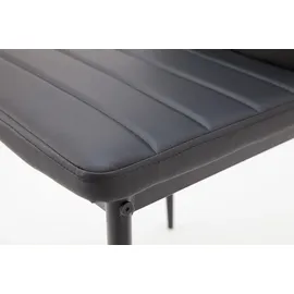 Albatros Esszimmerstuhl Milano Kunstleder schwarz 4er Set