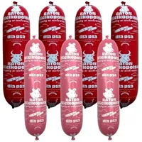 DTPSOFT 10x900g Hundefutter Riegel Nassfutter Premium Mix Rind-Schwein Hundewurst