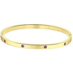 Lucardi Armband Stahl 58 mm - November Gold Juni Damen 
