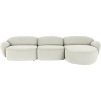 furninova Ecksofa »Bubble, Mega Designsofa mit hochwertiger Detailverarbeitung, L-Form«, sehr komfortabel durch Memoryschaum, im skandinavischen Design beige