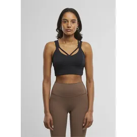URBAN CLASSICS Ladies Sports Bra crossed - schwarz,