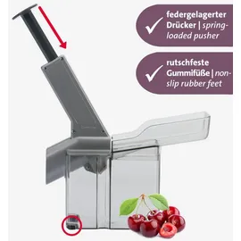 Westmark Kirschentkerner Kirschomat Aluminium Edelstahl Kunststoff