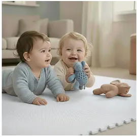 LittleTom 18 Teile Spielmatte Baby Puzzlematte - 30x30 Krabbelmatte Bodenmatte Kinderzimmer