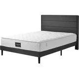 Federkernmatratze, Matratze 90x200x25cm, 7-Zonen-Federkernmatratze, Tonnentaschenfederkernmatratze, Härtegrad H3