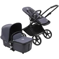 Bugaboo Fox Cub mit Liegeaufsatz und Sitz black/stormy blue