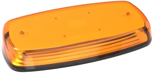 Orange 12–24V LED-Notfall-Signalleuchte (Rundumleuchte) mit Magnet für Pannenhilfe, Abschleppplattformen und mehr.