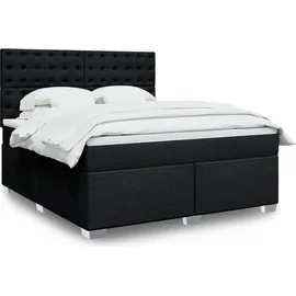 vidaXL Boxspringbett 180 x 200 cm Schwarz