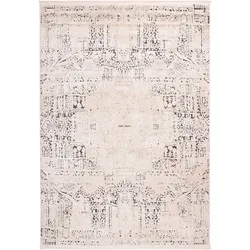 Teppich LEONIQUE "Alamea" Gr. 2, bunt (multi, anthrazit), B:80cm H:16mm L:150cm, Kunstfaser, Teppiche, Vintage-Design, Teppich im Used-Look, pflegeleicht