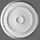 Casa Padrino Stuck Rosette 62 x 62 cm Deckenstuck Deckenrosette Stuckrosette Wandrosette Barock Jugendstil Ornament