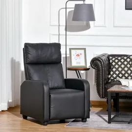 Homcom Relaxsessel Ruhesessel mit Liegefunktion Kunstleder