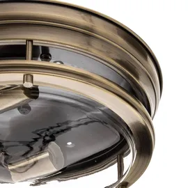 Searchlight Edinburgh 2-flg. E27 36 cm Antik Bronze/Glas
