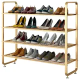 ZLZNX Metall-Schuhregal Gold Multifunktions-Schuhturm-Regal-Organizer für Wohnzimmereingang Flur,D