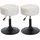 MCW Hocker MCW-C22 Stoff Ø 37 cm Creme-Weiß