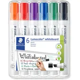 Staedtler Lumocolor Whiteboard-Marker farbsortiert 2,0 - 5,0 mm, 6