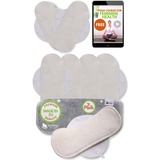 Slipeinlagen waschbar bio Bambus- 7-Pack (Größe S) Waschbare Slipeinlagen dünn MADE IN EU- wiederverwendbare Stoff Slipeinlagen- Washable Panty Liners- Stoffslipeinlage für Ausfluss- NICHT bei Periode