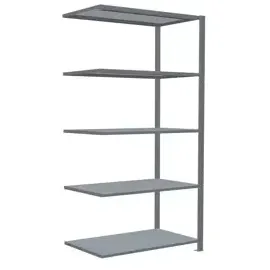 Schulte Anbauregal Steckregal MULTIplus330 2000 x 1000 x 600 mm 5 Fachböden Kreuzstrebe verzinkt