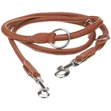 Kerbl Pet Rundleder-Führleine Roma 200cm, 8mm, cognac